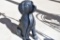 Outdoor Black Labrador Retriever Dog Decor Statue