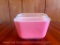 Vintage Pyrex Pink Flamingo Small Refrigerator Dish 501 With Lid