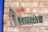 Wooden hand painted Welcome wall hanging