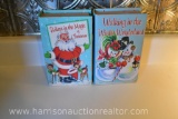 2, Mr. Christmas Vintage Decorative Santa & Reindeer Book