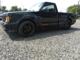 91 GMC Syclone Truck. Real GMC Syclone #0005. Black with Gray/Red Interior.