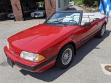 1989 Ford Mustang LX Convertible. New top. Fresh paint. Alloy wheels. Red/W