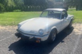 1975 Triumph Spitfire Convertible. 3 speed manual transmission.Documented F