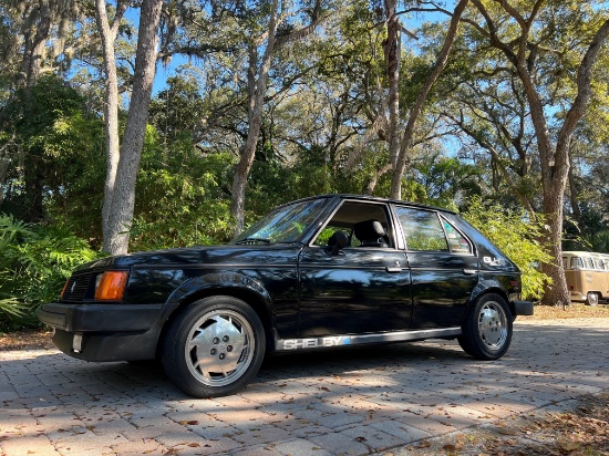 1986 Dodge Omni Coupe. #125 of 500 ever built by Carroll Shelb GLHS stands