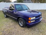 1990 Chevrolet Silverado 1/2 Ton Short Bed Truck. Title branded reconstruct