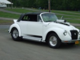 1973 Volkswagen Super Beetle Convertible. Painted In Classic White W/Black