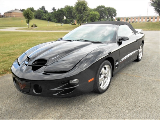 2002 Pontiac Trans Am Convertible. Original deep black with light taupe lea