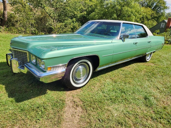 1972 Cadillac Sedan Deville. Beautiful Sumatra Green Metallic with excellen