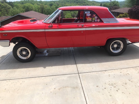 1963 Ford Fairlane Gasser Coupe. Absolutely beautiful in every aspect. Docu