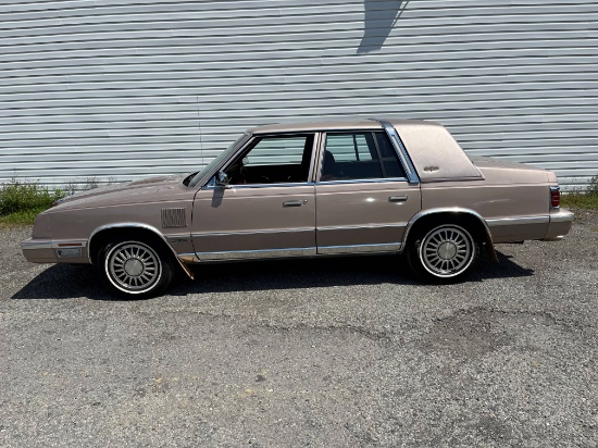 1986 Chrysler New Yorker Sedan. 40,000 original miles as stated on title. N