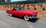 1957 Ford Thunderbird Convertible.Rare E Code factory 2 4 barrell carbs.Fra