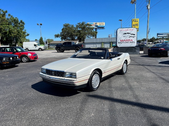 1991 Cadillac Allante Convertible.Believed to be 18,942 original miles (tit