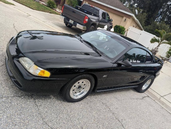 1995 Ford Mustang GT Coupe. Black GT Supercharged featured in Mustang magaz