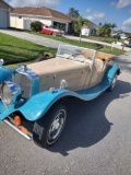 1986 Custom Reproduction of 1937 Jaguar Roadster.