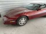 1988 Chevrolet Corvette Coupe.Window sticker and books.