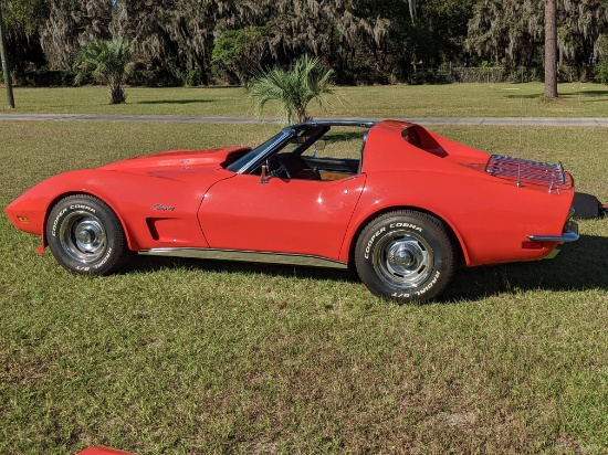 1973 Chevrolet Corvette Stingray Coupe. 53220 actual miles as stated on tit