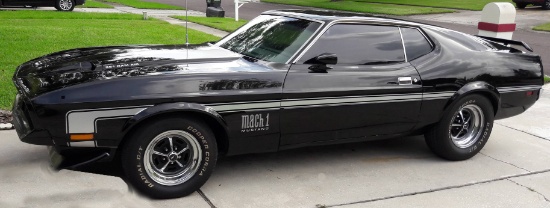 1971 Ford Mustang Mach 1 Coupe. Owned for 50 years, daily driver up to 2005