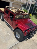 1996 Hummer H1 Open Top SUV. Leather seats. Wood package. Updated stereo sy