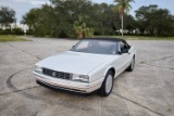 1991 Cadillac Allante Convertible. Finished in white over black leather and