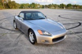 2000 Honda S2000 Convertible. Finished in Silverstone Metallic over black l