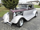 All Steel Body 1933 Plymouth Custom Street Rod done in Bright Silver and Pu
