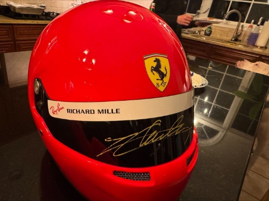 Full-Size Ferrari Formula 1 Team Helmet  official design with authentic sponsor detailing