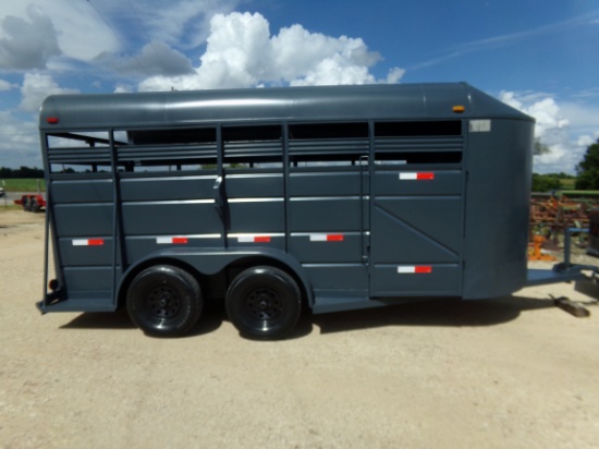 16 ft Stock Trailer - TITLE