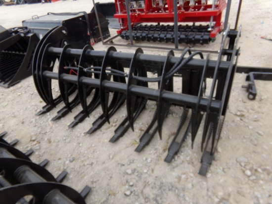 NEW 72" Brush Grapple * skid steer connection
