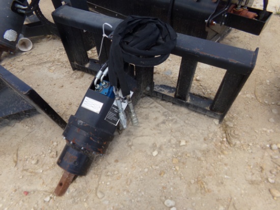 NEW JCT Auger w/ 2 bits * skid steer connection