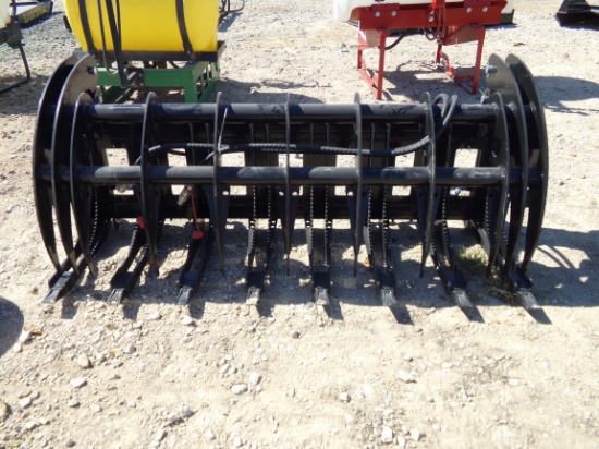 NEW 72" Brush Grapple * skid steer connection