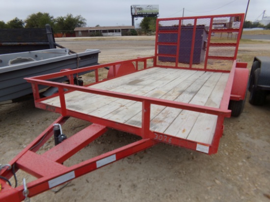 12 ft Utility Trailer with gate - TITLE