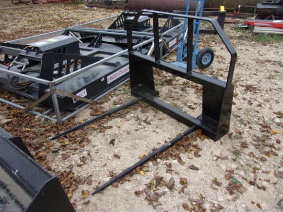 NEW Hay Fork * skid steer connection