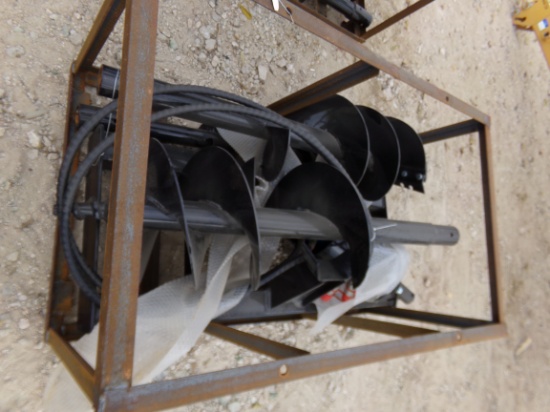 NEW Auger w/ 2 bits * skid steer connection