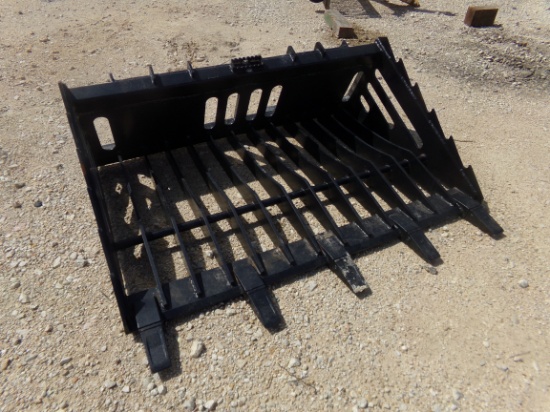 NEW 60" Rock Bucket * skid steer connection