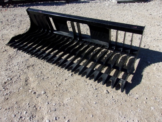 NEW Rock Bucket * skid steer connection