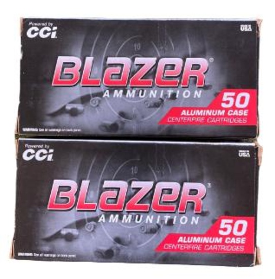 2 Boxes of Blazers 40 S&W Aluminum cased