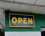 Open Box Sign