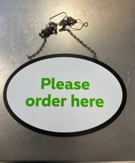 "Please Order Here" Sign
