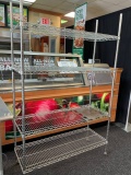 48x18x76 in wire shelving on casters