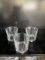 Square crystal glasses