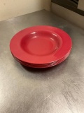 red pasta plate