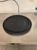 black serving trays