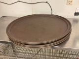 Brown serving trays