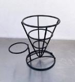 Black wire fry servers