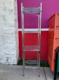 Bright silver shelf