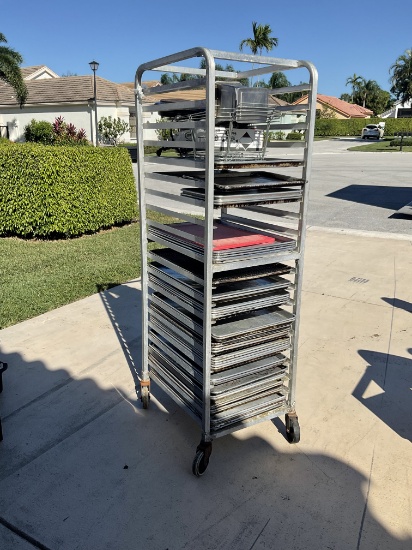 Speed Rack with sheet pans
