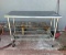 Tables Stainless steel with shelf and wheels