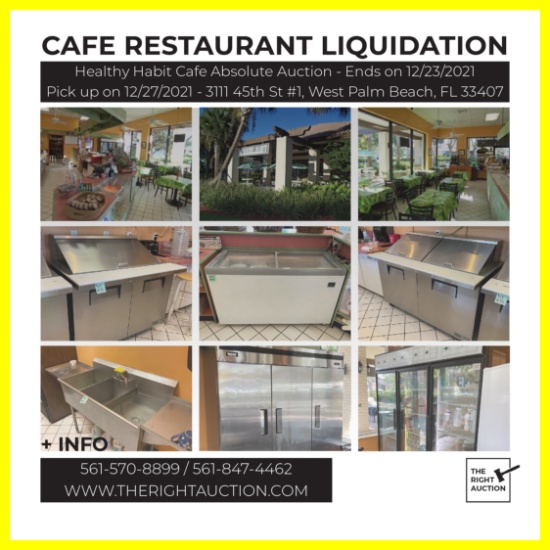 Healthy Habit Cafe Restaurant Liquidation