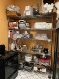 Wire Shelving, includes everything in the shelves