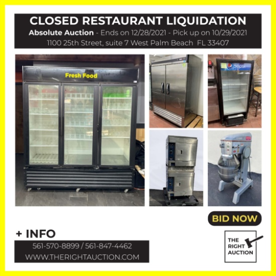 Closed Restaurant Liquidation
